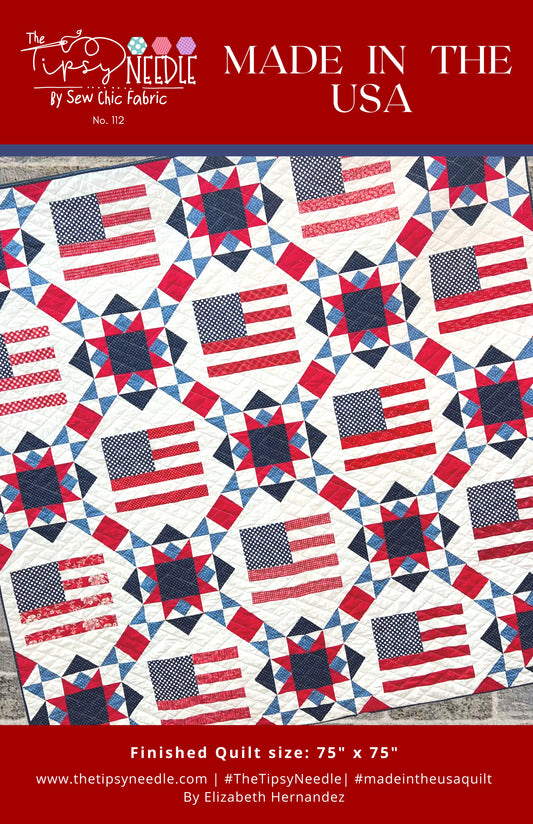 Made In The USA Printed Quilt Pattern TTN-112